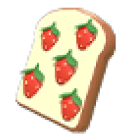 Strawberry Toast Flying Disc  - Ultra-Rare from Winter 2022